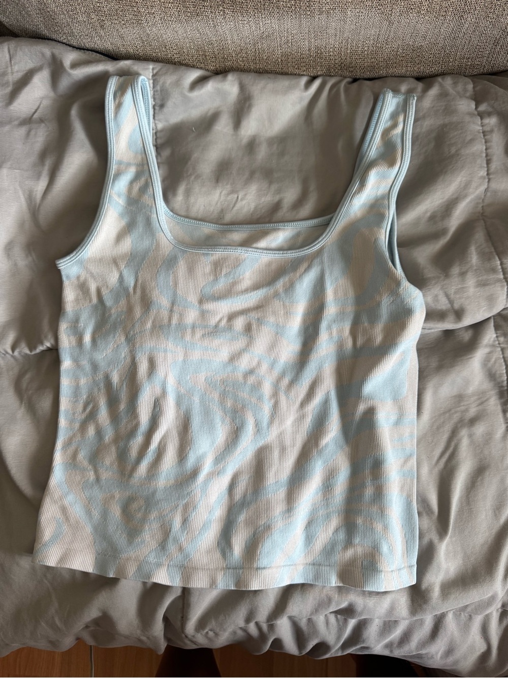 Hollister Blue and white tank top